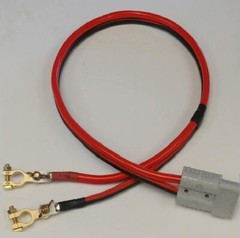 Quick 175 PRO Battery Cable Assembly HEAVY REAL 2 Ga AWG lug/terminal/clamp Gray
