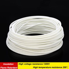 Silicone Fiberglass Sleeving Braided Wires Cable Protective Tubing Insulation