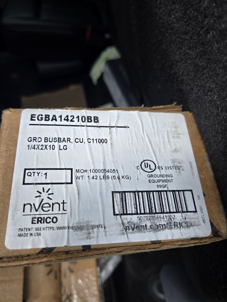nVent Caddy EGBA14212BB Copper Grounding Busbar Insulators & Brackets NOS