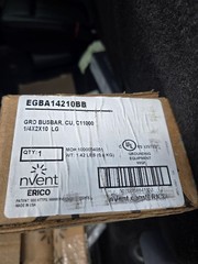 nVent Caddy EGBA14212BB Copper Grounding Busbar Insulators & Brackets NOS