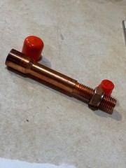 878071022 FERRULE;GROUNDING;COPPER;;2/0;.63-11 THREAD;SHROUDED;ASTM F855 (O4)