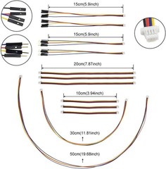 Color-Coded Qwiic Cable Set for Arduino & Raspberry Pi – 4-Pin Connectors