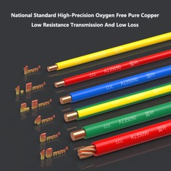 Pure Copper Single Core Hard Wire BV 1.0mm²~10mm² PVC Insulated Wire 5 Colors