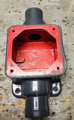 Plasti-Bond PRFSC32, 1″ Hub, PVC Coated, 2-Gang, Shallow, FSC Device Box ROBROY
