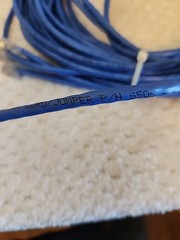 Quabbin 5506 DataMax Patch Cable Cat5E 24 AWG 3 Pair 25′ Blue