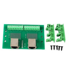 RJ45 Ethernet Connector Breakout Board Dual Network Port Input Screw Terminal❀