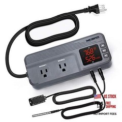 Temperature and Humidity Controller ITC-608T Pre-Wired Dual Stage English