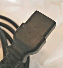 Power Cord 15ft 20A/250V Molded 3-Prong Plug Socket Black