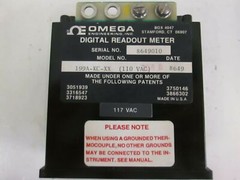 OMEGA Digital Readout Meter Model 199A, 199A-KC-XX, Used