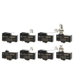 Micro Limit Switch SPDT 15A 125/250/480VAC Microswitch Roller Lever Plunger