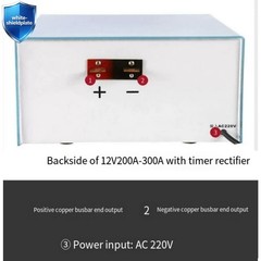 220V 200/300A 12V High Frequency Plating Rectifier for GalvanizingChrome Plating