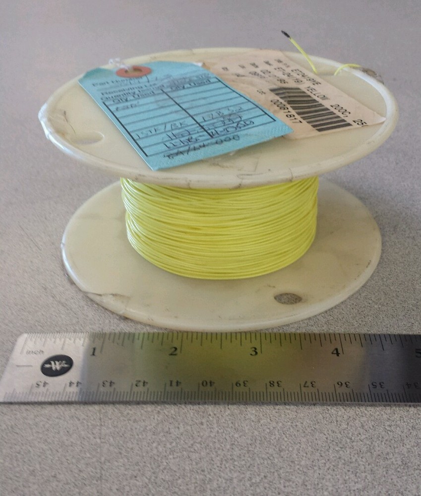 ( 316 FT Spool ) IMS 2844/7-5 Yellow Cable Wire 24Awg 19 Strands / 36Awg 600V