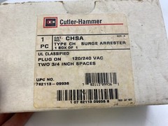 Cutler-Hammer CHSA Series A Secondary Surge Arrester Plug-On 240 Volt AC 2 Pole