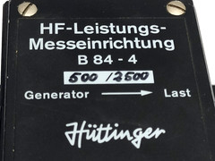 Hüttinger B 84-4 HF-Leistungs-Messeinrichtung 500/2500 Performance Power Device