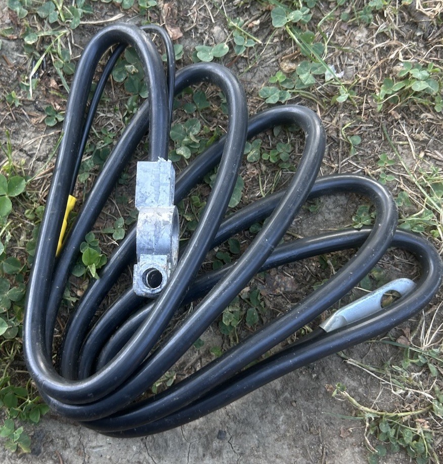 2 AWG Gauge Battery Cable Black Negative Terminal Car Power Wire Inverter