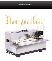 MY-380F Ink Wheel Black Printing Labeling Machine Electric Coding Machine