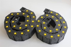 2X R55 25mm x 57mm Closed Can Open Cable Drag Chain Wire Carrier 1M US Shipping
