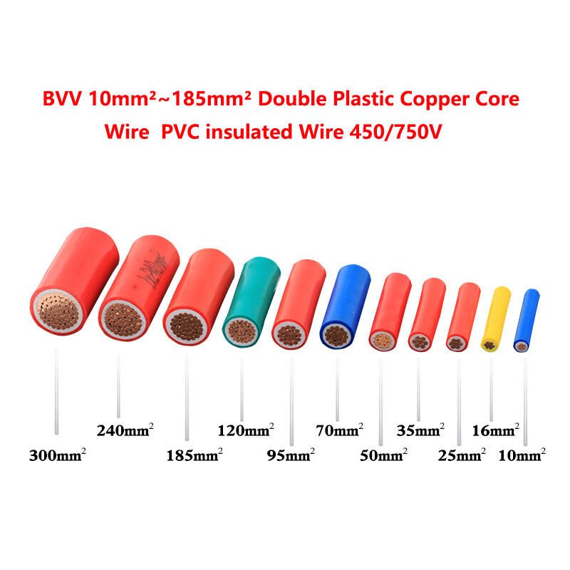 BVV 10mm²~185mm² Double Plastic Copper Core Wire PVC insulated Wire 450/750V