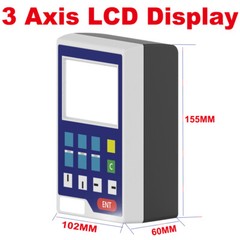 New 3 Axis LCD Dro Set Digital Readout System Display and 3 PCS 5U Linear