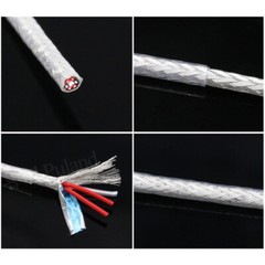 PTFE Cable Wire 2/3/4/6 Core High Temp Shielding Silver Plated Copper Wire Cable