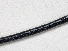 Belden/Blue Jeans Cable 24/4P F/UTP CAT6a Bonded Pair Patch Cord CMR Black /25ft