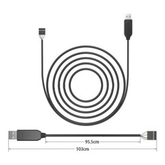 2pcs 1M FTDI FT232RL USB to Serial Adapter Module USB to TTL RS232 Cable 6Pin