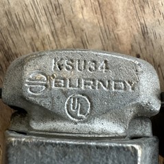 2 BURNDY KS34 500 Run 2-500 Tap Cu-al-acsr