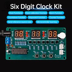 6-bit LED Digital Electronic Clock DIY Kit 51 Microcontroller Circuit Board Kit