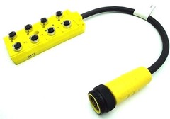 Lumberg ASB-8-LED-5/4-14-RS120 Distribution Box Micro 8 Port