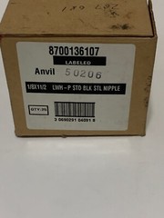 24-Anvil Beck 1/8in MPT x 1/8in Dia. x 1-1/2in L Black Steel Pipe Nipples