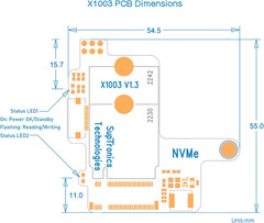 X1003 Tiny Pcie to M.2 HAT Nvme SSD PIP Pcie Peripheral Board for Raspberry Pi 5