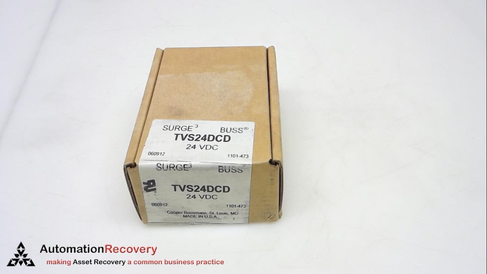 BUSS TVS24DCD, SURGE SUPPRESSOR, 10AWG, 28VDC, 2.5KA, 8/20US, NEW #247444