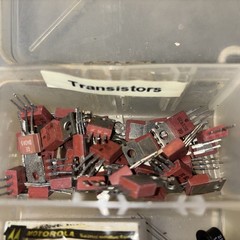 Lot of Vintage Electronics Various Brands Styles Resistors Transistors Etc