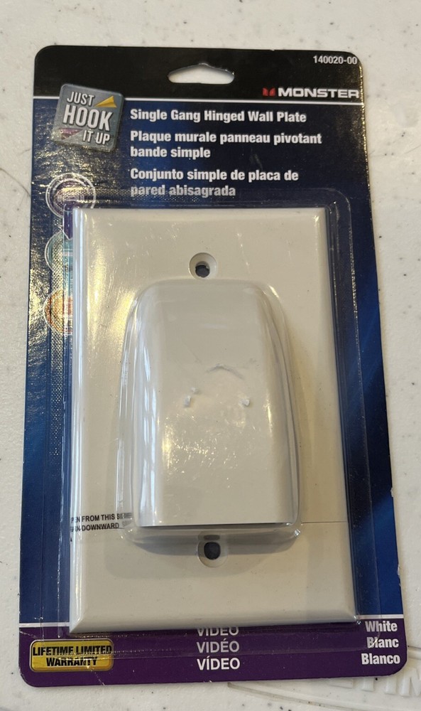 Monster Hinged Single Gang Wall Plate #140020-00