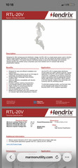 Hendrix Spacer Systems, RTL-20V, space distribution cables