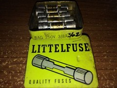 5 pcs Littelfuse 362.375 AGX 8AG 3/8A 250V Fast Glass Fuse Made in USA NOS 362