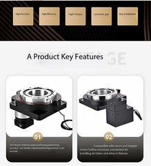 Hollow Rotary Platform 60/85/130/200/280 Electric Indexing Table Servo Gearmotor