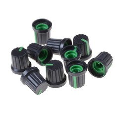 10x Potentiometer Switch Knob Cap Hole Dia 6mm Volume Control Rotary Knob Cap.N8