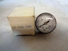 NEW CP-045-100 1-1/2 DIA 1/4 NPT BACK CONNECTION GAUGE 0-160 PSI DRY