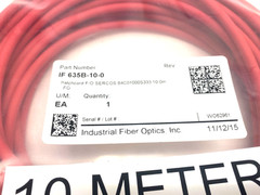 Industrial Fiber Optics IF 635B-10-0 Patchcord F/O SERCOS 84C01000S333 10.0m