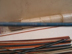VINTAGE 66 Pieces 12 1/4″+ Long 12 Gauge Copper Wire. In Homemade Tube Various C