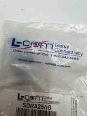 L-Com 90° Cast Metal Body D Sub Back Shell For 25 Pin Connectors SDRA25AG