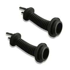 2 PCS 30*30mm Car Harness Wiring Door Tube Rubber Sleeve Dust-proof Tubes US