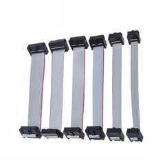 IDC Flat Ribbon Cable Assembly 2.54mm 6 10 16 20 40 64 Way Lead JTAG AVR ISP