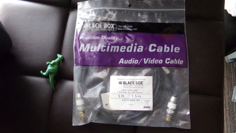 NEW Black Box 5′ Audio/Video Cable EJ514-0005-MF *FREE SHIPPING*