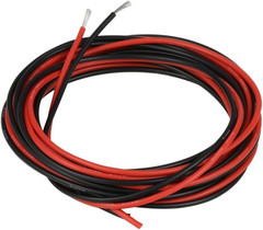 BNTECHGO 18 Gauge Silicone Wire 5 Ft Red and 5 Ft Black Flexible 18 AWG Stranded