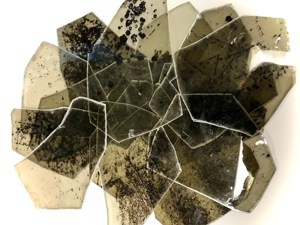Mica Spotted Stained Natural Block, Book Mica, Your Choice of Quantity
