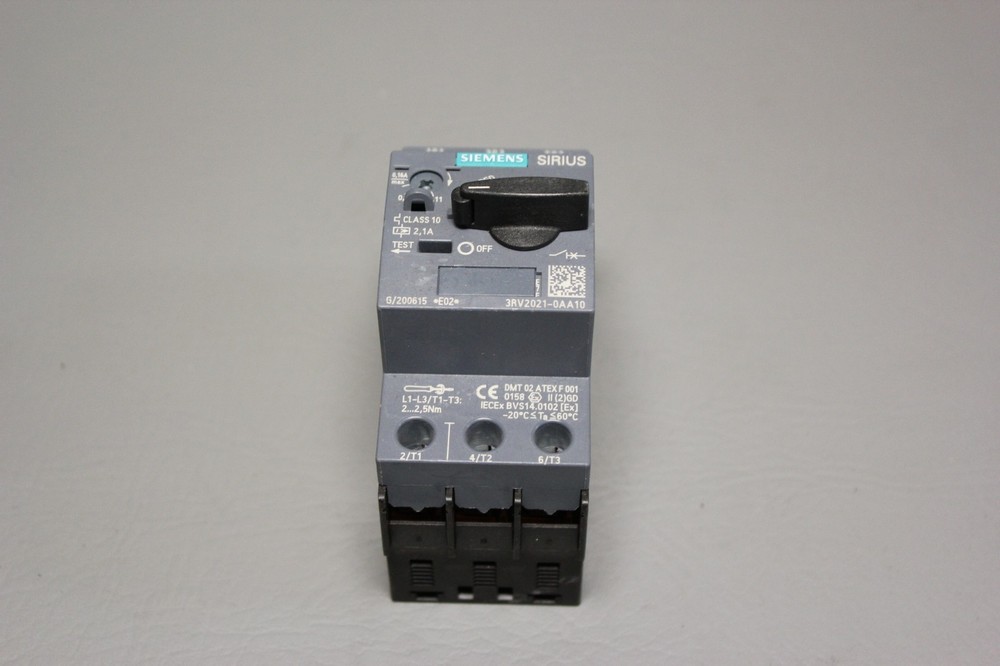 SIEMENS SIRIUS 3RV2021-0AA10 MOTOR STARTER CIRCUIT BREAKER