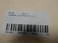 Diamond Electronics LL-7 514557-1047 Video Camera 25w 115v-ac