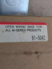 NEW Fireye 61-5042 Cabinet Mounted Open Wiring Base For M-Series